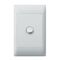 Excel Life - Common plate - Vertical weatherproof IP66 rocker switch - Single Pole Double Throw 1 gang 16AX 240V a.c. white