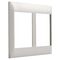 Excel Life - Common plate - Vetical coverplate 2 vertical outlets mulitpanel white