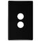 Excel Life Switch Coverplate 2 Gang Black