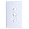 Excel Life 10A Instant Heat Controller Switch with Capacitor 3 Gang Gloss White