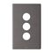Excel Life EM Series Grid & Plate 3 Gang Urban Grey