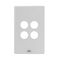 Excel Life Switch Coverplate 4 Gang Ice