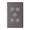 Excel Life 16A 2 Way Single Pole Double Throw Vertical Rocker Switch 5 Gang Urban Grey