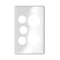Excel Life Vertical Double Powerpoint Coverplate with Extra Function Hole Ice