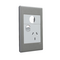 Excel Life 10A Vertical Single Powerpoint with Extra Function Hole Urban Grey