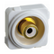 Excel Life - Audio socket/mechanism white RCA outlet white