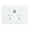 HPM VIVO 10A Double Powerpoint USB 2.4A x 2 Chargers White