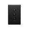 Excel Life Smart Dimmer 3 Gang Matt Black