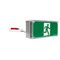Galaxy Freezer Weatherproof LED Exit Sign with Remote Gear 24m - Single Sided Running Man STRAIGHT