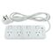 HPM General Purpose 4 Outlet 175J Surge Protected Switched Powerboard White