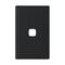Linea - Coverplate 1 gang soft touch midnight dash
