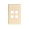 Linea Coverplate 4 gang runaway bride