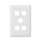 Linea - Coverplate 5 gang white