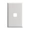 EXCEL - 1 Gang Switch Coverplate Only - White