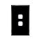EXCEL - 2 Gang Grid & Coverplate Only - For 770 Series Mechanisms - Black