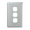 EXCEL - 3 Gang Switch Coverplate Only - Matt Silver