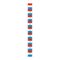 RED WHITE BLUE LABEL CHART EVEN 2 TO 54 FROM TOP