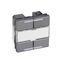 KNX control mechanism Arteor - 4 pushbuttons - 4 actuation points - square version - magnesium