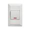 Como - Vertical switch 1 gang 15A 240V a.c. with neon white
