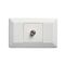 Como - Horizontal TV socket A/V socket 1 gang F type white