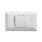 Como - Horizontal Single Pole Double Throw - rocker Intermediate switch 1 gang 10A 240V a.c. with red line white