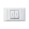 Excel Life - Common plate - Electronic device guest room call control 2 gang 6A 240V a.c. white
