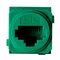Excel Life - RJ45 socket/mechanism Cat5e UTP 8 contacts green