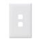 Linea - Coverplate 2 gang white