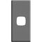 Linea - Architrave coverplate 1 gang wet elephant