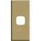 Linea Architrave coverplate 1 gang 5 oclock olive