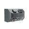 AQUA Life 10A Weatherproof Surface Mount Single Powerpoint with USB Type A and C Cement Grey