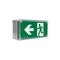 Weatherproof 24m LED Exit sign - single sided running man left with NiMh battery - DALI