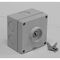 HPM AQUA 20A 1 Gang IP53 Weatherproof Keylock Switch Misty Grey