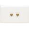 Excel - Phone outlet RJ12 2 gang Cat3 white