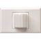 Excel - Bulkhead light red 12/24V a.c. gloss white