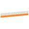 Starfix - ferrule with insulating flange single - supplied in strips 4mm² 21mm long orange pack of 250