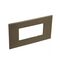 ARTEOR Square 4 Module Horizontal Coverplate Dark Bronze