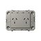 Arteor 770 series - Horizontal double powerpoint autoswitch 2 gang 10A 240V a.c. magnesium