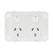 Arteor 770 series - Horizontal double powerpoint 2 gang 10A 240V a.c. white