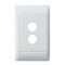 Excel Life - Common plate - Grid & plate For EM series switch mechanisms 2 gang white