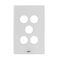 Excel Life Switch Coverplate 5 Gang Ice