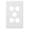 Excel Life Switch Coverplate 5 Gang Gloss White