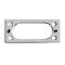 HPM 70mm 2 Gang Architrave Surface Mounting Block 86x36x26mm White