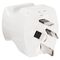 HPM 10A 4 Pins Finger Grip Rigid Impact Resisant Plug Top White