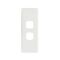 HPM Standard 2 Gang Architrave Cover Plate White
