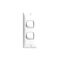 HPM Standard 10A 2 Gang 2 Way Architrave Switch White