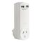HPM 10A Single Adaptor with Twin USB Charger