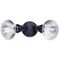 Nelson - Outdoor incandescent twin floodlight PAR38 IP44 - black lamps not supplied