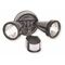 Nelson - Outdoor halogen floodlight - 200W Twin G9 floodlight with PIR sensor manual override IP44 black