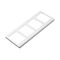 2000 Series, Flush Surround, 4 Gang, Vertical Mount, Curved Sided, Standard Pattern - Red